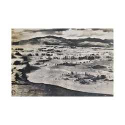 Springs at top of Jupiter Terrace Yellowstone Satin Canvas Stretched