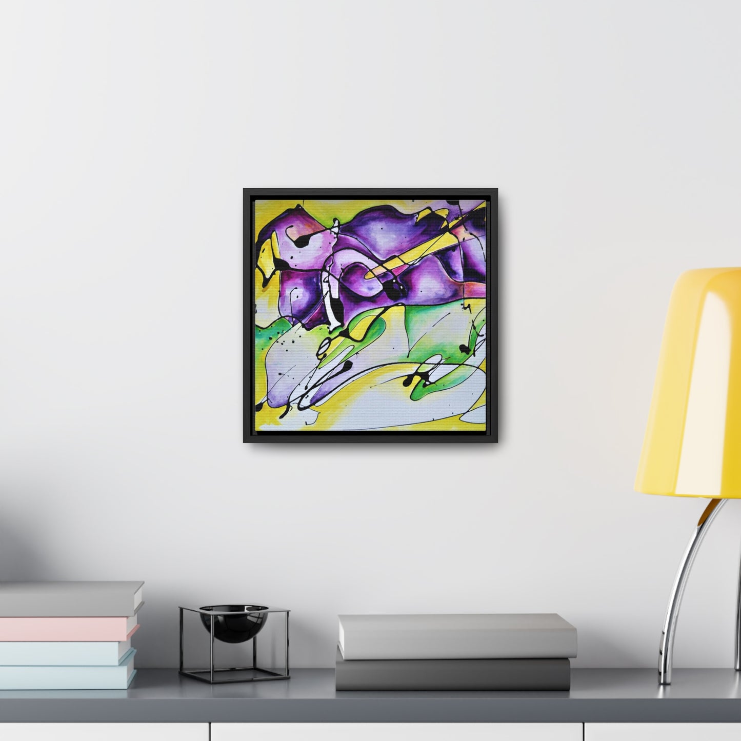 Purple Mountains Gallery Canvas Wraps, Square Frame