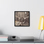 Rockefeller Plaza Gallery Canvas Wraps Square Frame 12″ x 12″ Premium Gallery Wraps (1.25″) Black