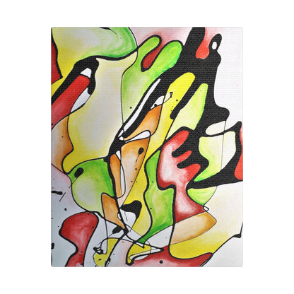 Red Mushroom Satin Canvas Stretched 8″ x 10″ (Vertical) 1.5"