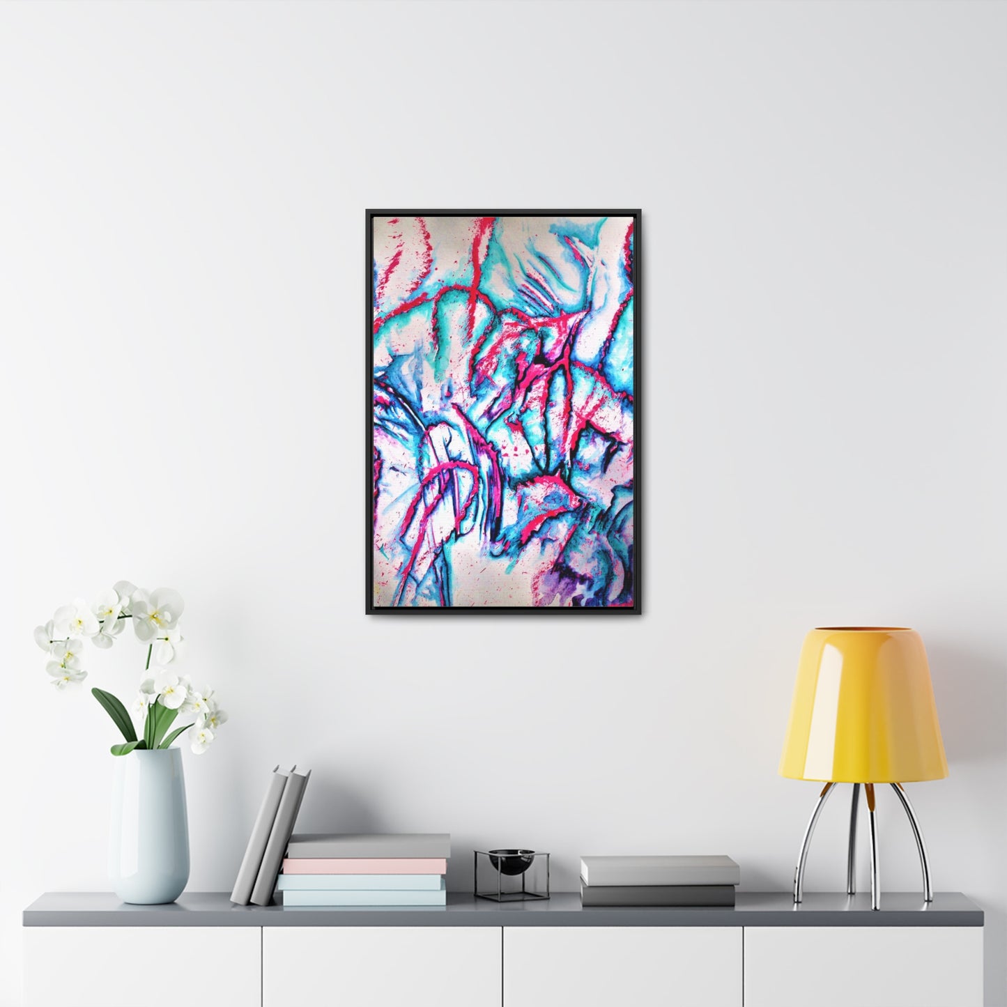 Pink Jellyfish Gallery Canvas Wraps, Vertical Frame