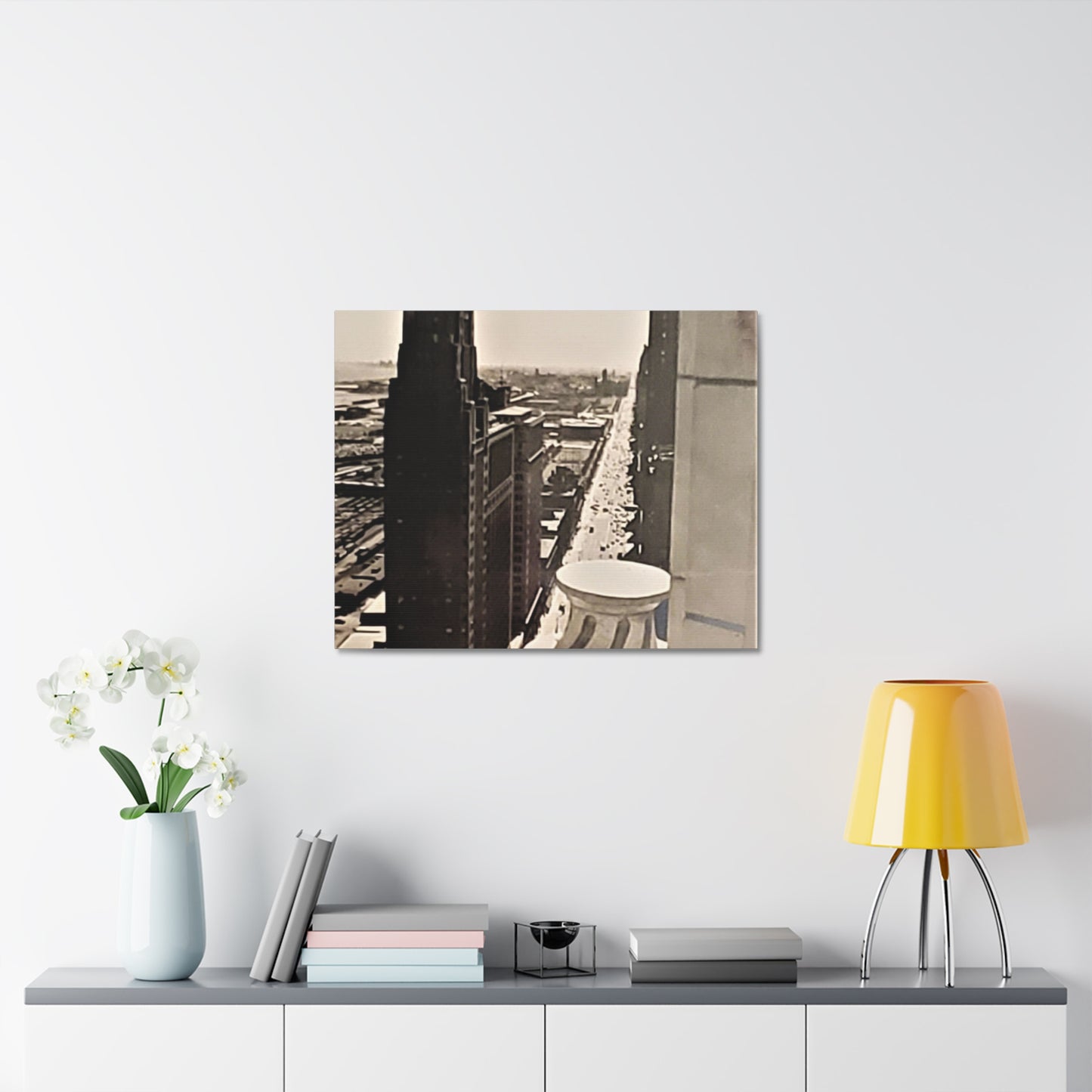 Michigan Ave Chicago Stretched Canvas