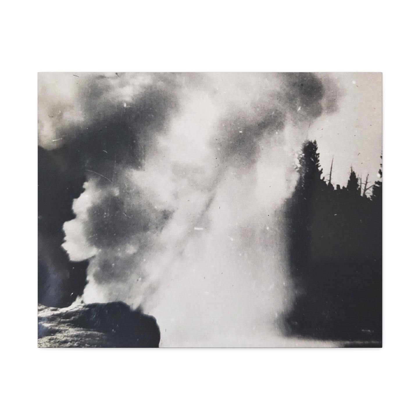 Riverside Geyser Yellowstone Stretched Canvas