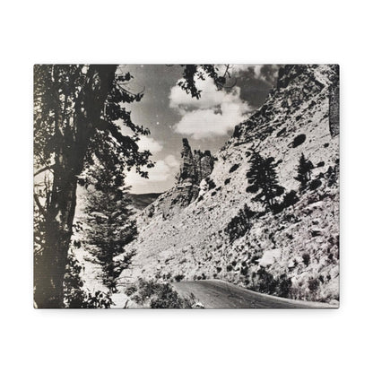 Eagles Nest Rock Yellowstone Stretched Canvas