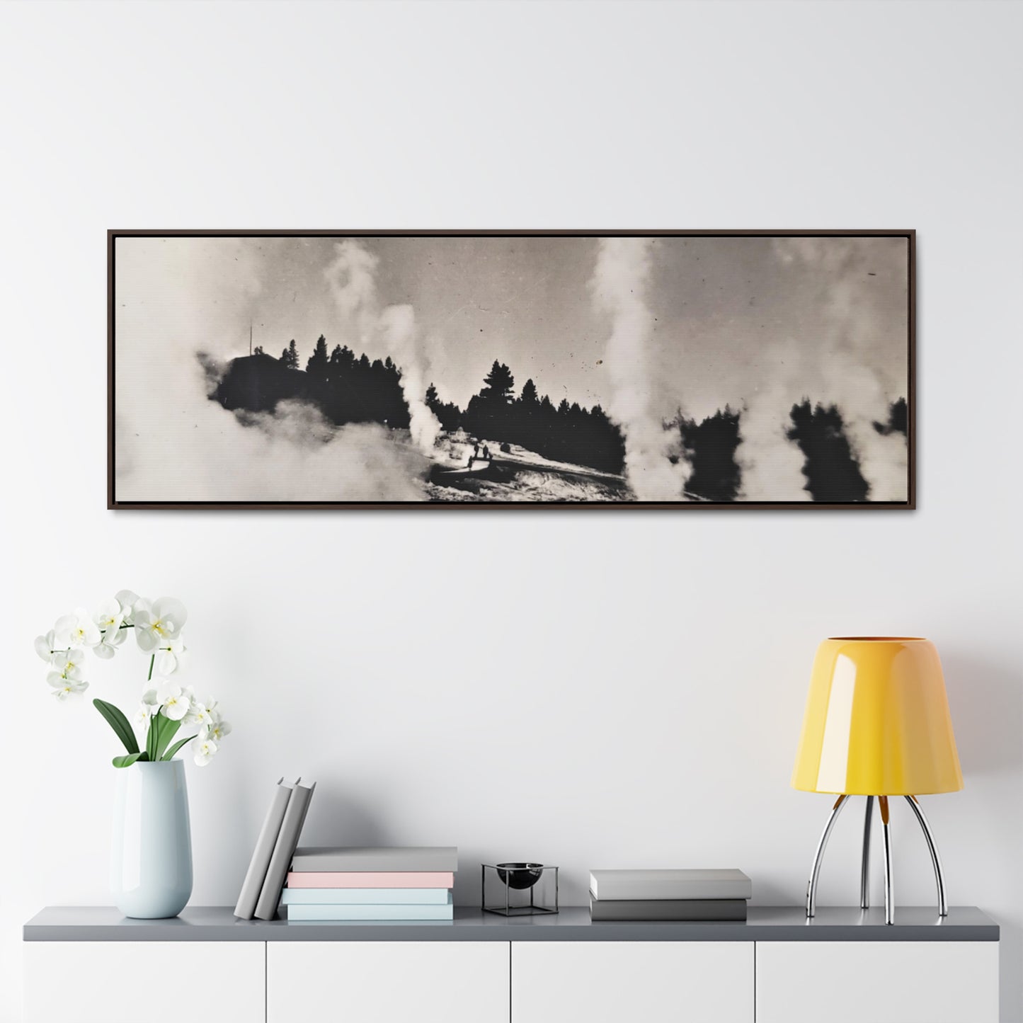 Norris Geyser Yellowstone Gallery Canvas Wraps, Horizontal Frame