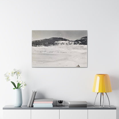 Mammoth Hot Springs Yellowstone Canvas Gallery Wraps 36" x 24" 1.25"