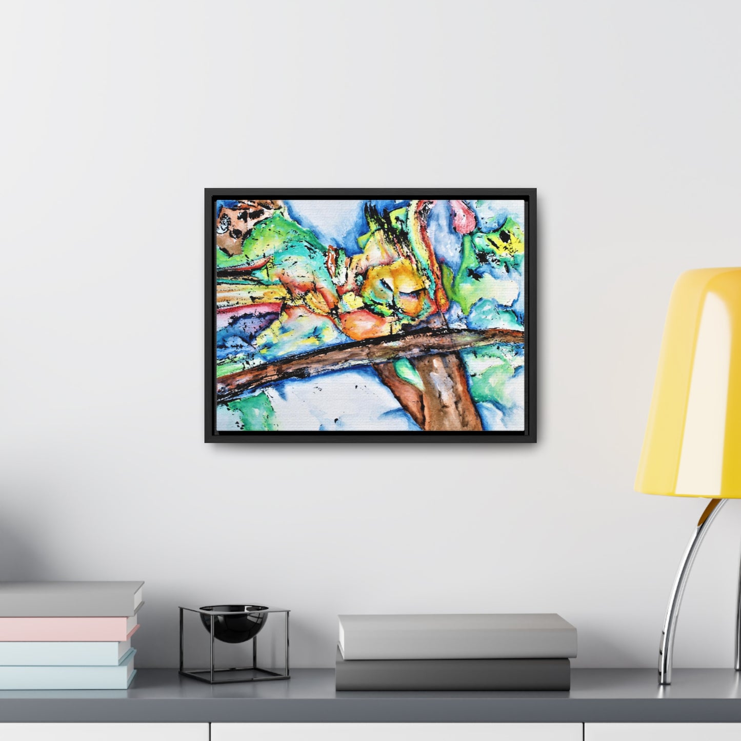 Owl In Flight Gallery Canvas Wraps, Horizontal Frame