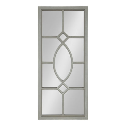 Cassat Farmhouse Window Mirror in Rustic Gray - - Mirror
