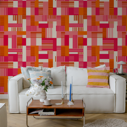 Block Party Wallpaper- WALL BLUSH- {{Product type}}