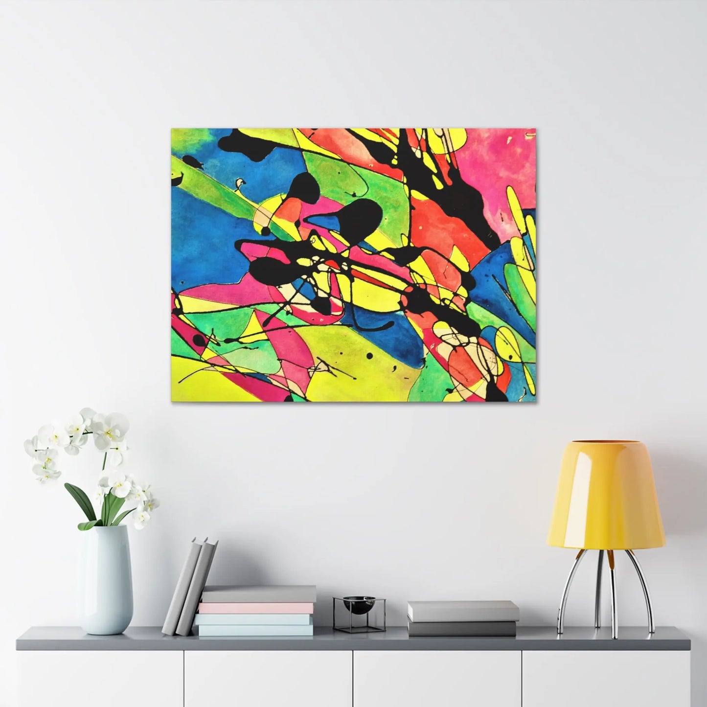 Exploding Earth Canvas Gallery Wraps 40″ x 30″ 1.25"