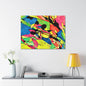 Exploding Earth Canvas Gallery Wraps 40″ x 30″ 1.25"