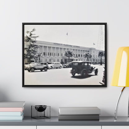 Sunset Bowling Center Largest in U.S 1939 Gallery Canvas Wraps Horizontal Frame 24″ x 18″ Black Premium Gallery Wraps (1.25″)