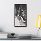 Narada Falls Yellowstone Gallery Canvas Wraps Vertical Frame 10″ x 20″ Premium Gallery Wraps (1.25″) Walnut