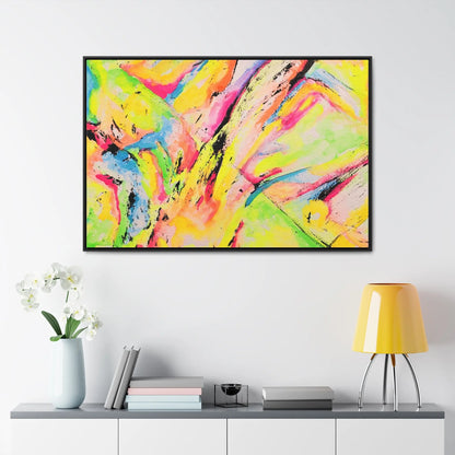 Neon Fire Gallery Canvas Wraps, Horizontal Frame