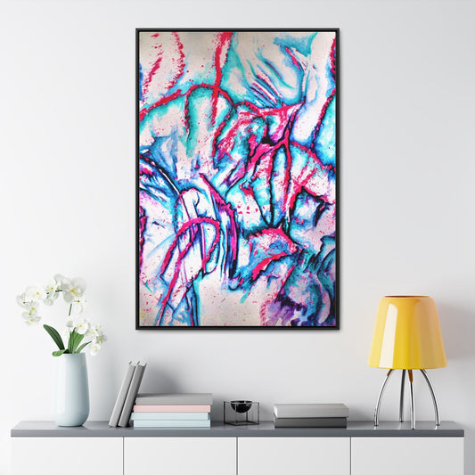 Pink Jellyfish Gallery Canvas Wraps Vertical Frame - - Canvas