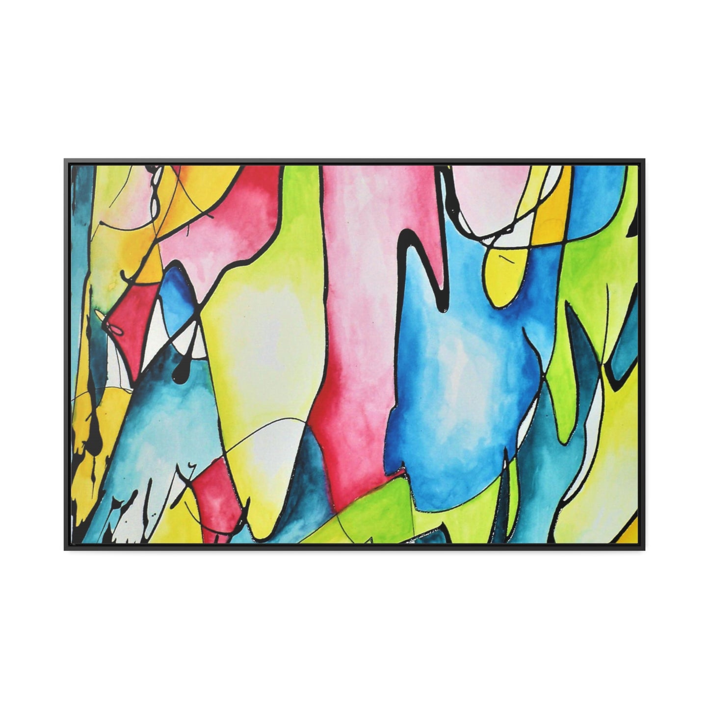 Blue Flame Gallery Canvas Wraps, Horizontal Frame