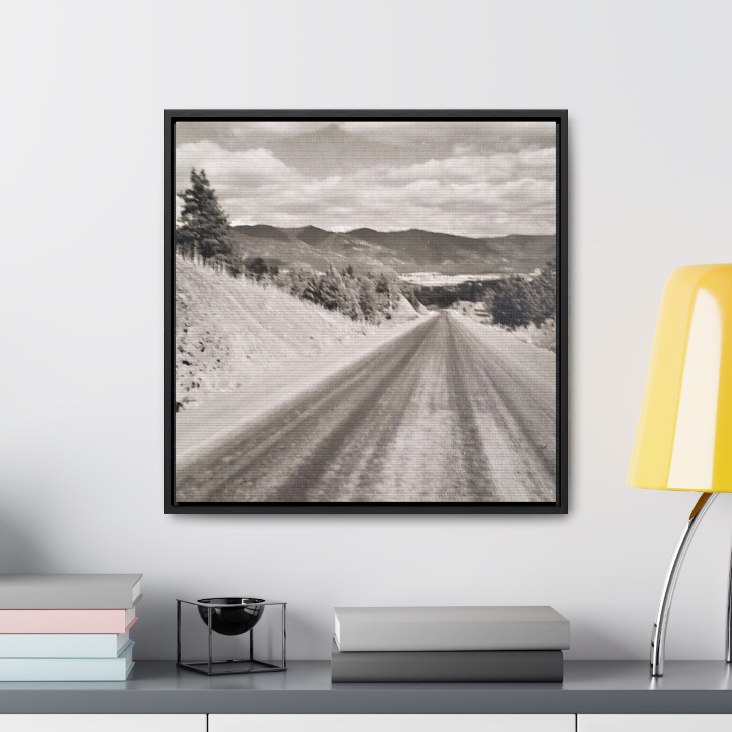 Western Road Gallery Canvas Wraps, Square Frame