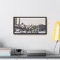 Boeing B-17 Bomber Gallery Canvas Wraps Horizontal Frame 20″ x 10″ Walnut 1.25"