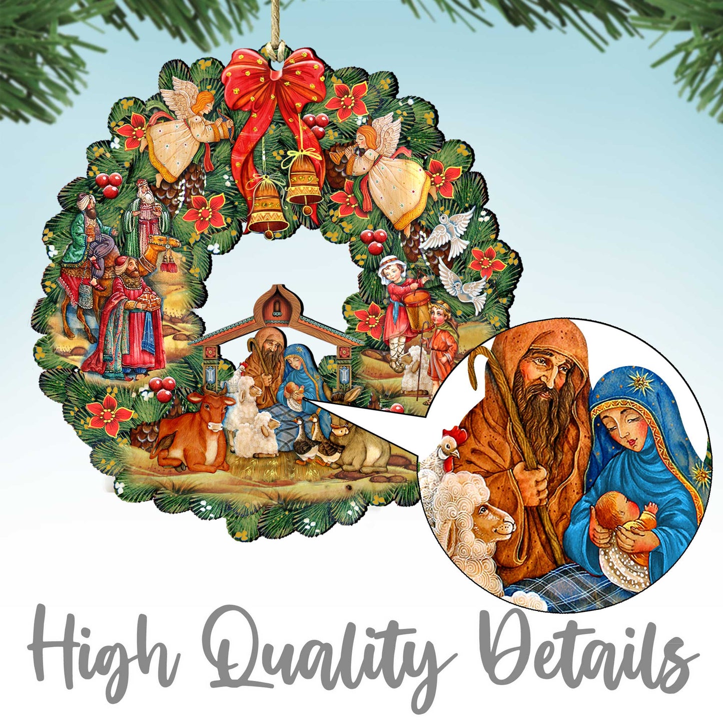 Beach Themed Ornaments - Hippie Van Wooden Ornaments by G.Debrekht Coastal Holiday Decor - 8688203 - - Wooden Ornaments