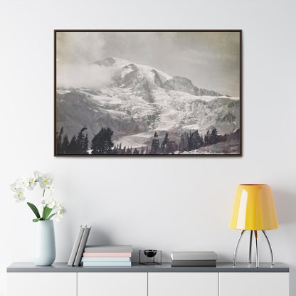 Mount Rainier Gallery Canvas Wraps Horizontal Frame 48″ x 32″ Walnut Premium Gallery Wraps (1.25″)
