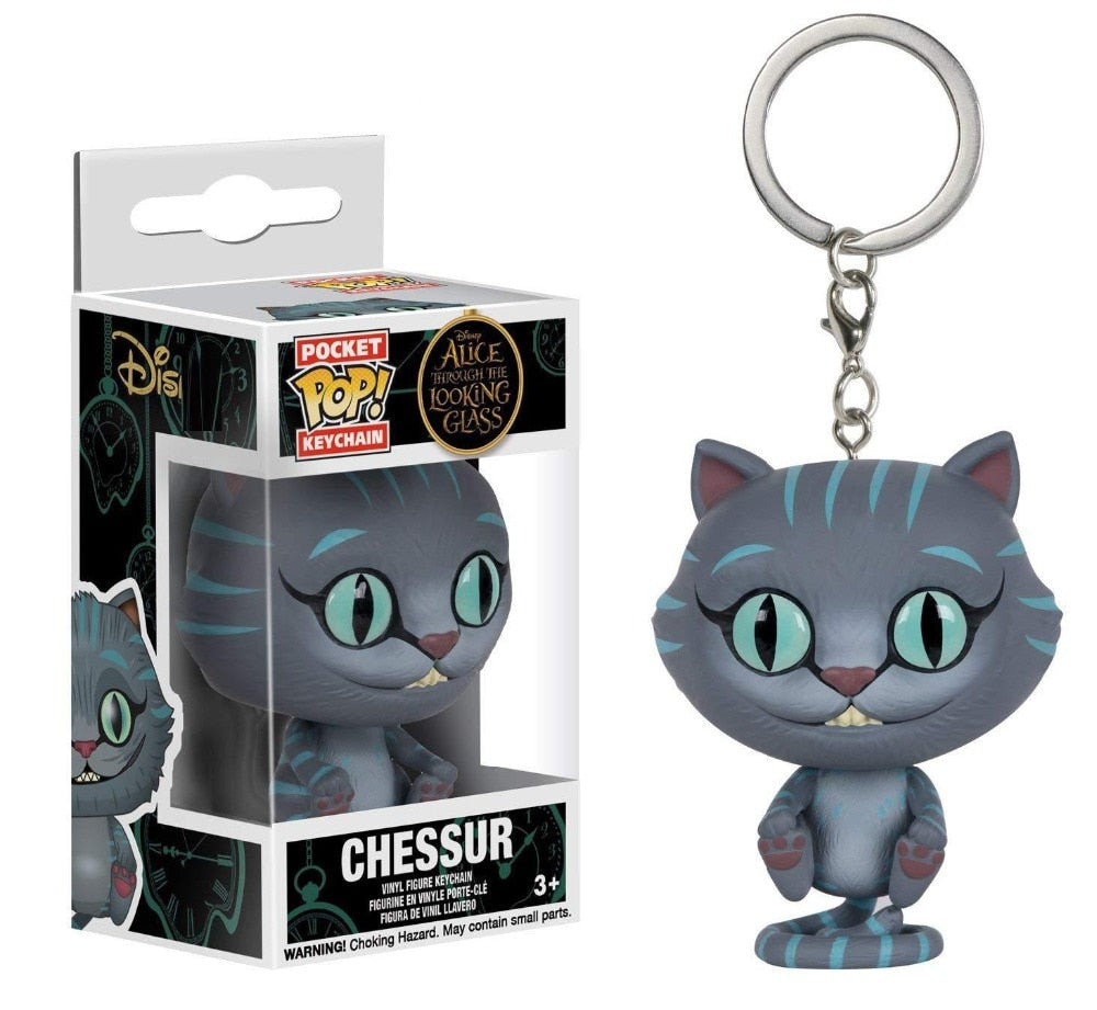 Wonderland Cheshire Cat Charm Keychain - Cat - keychain