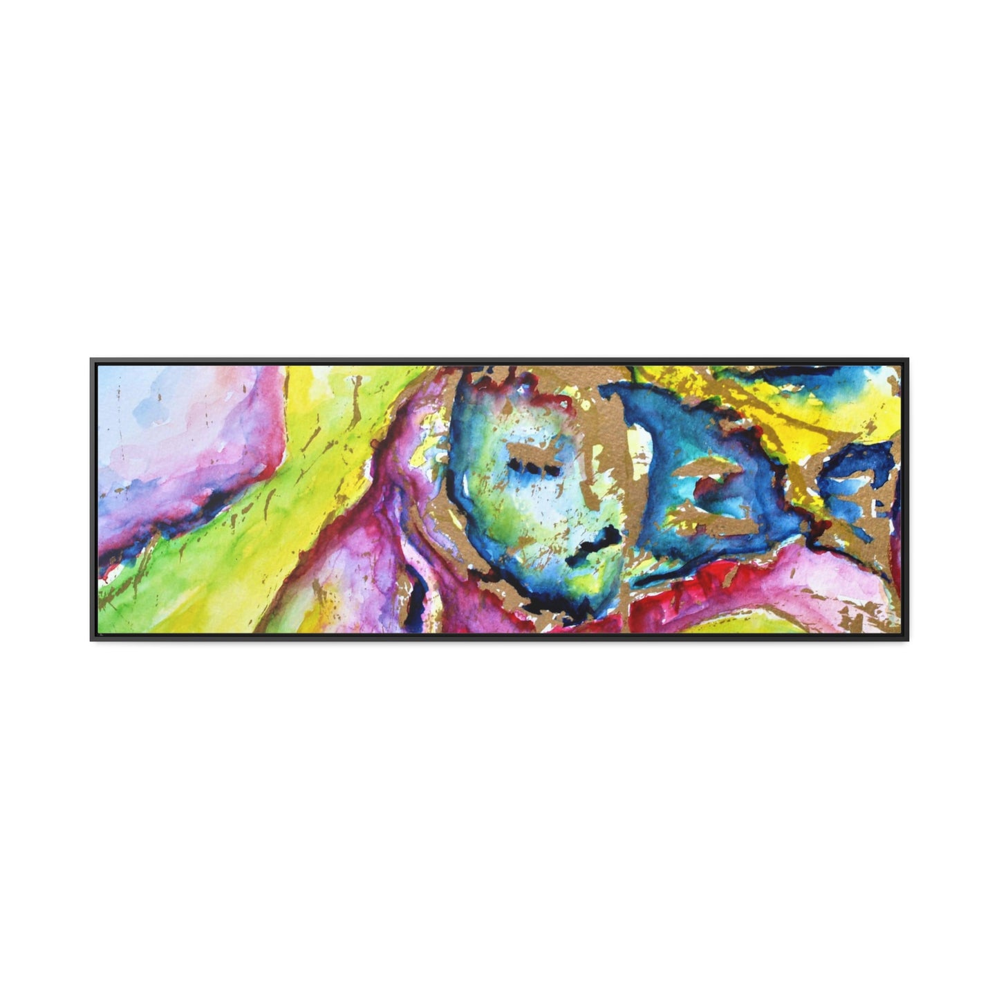 Mother's Face Gallery Canvas Wraps, Horizontal Frame