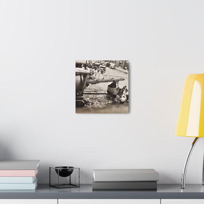 Concrete Worker Canvas Gallery Wraps 10″ x 10″ 1.25"