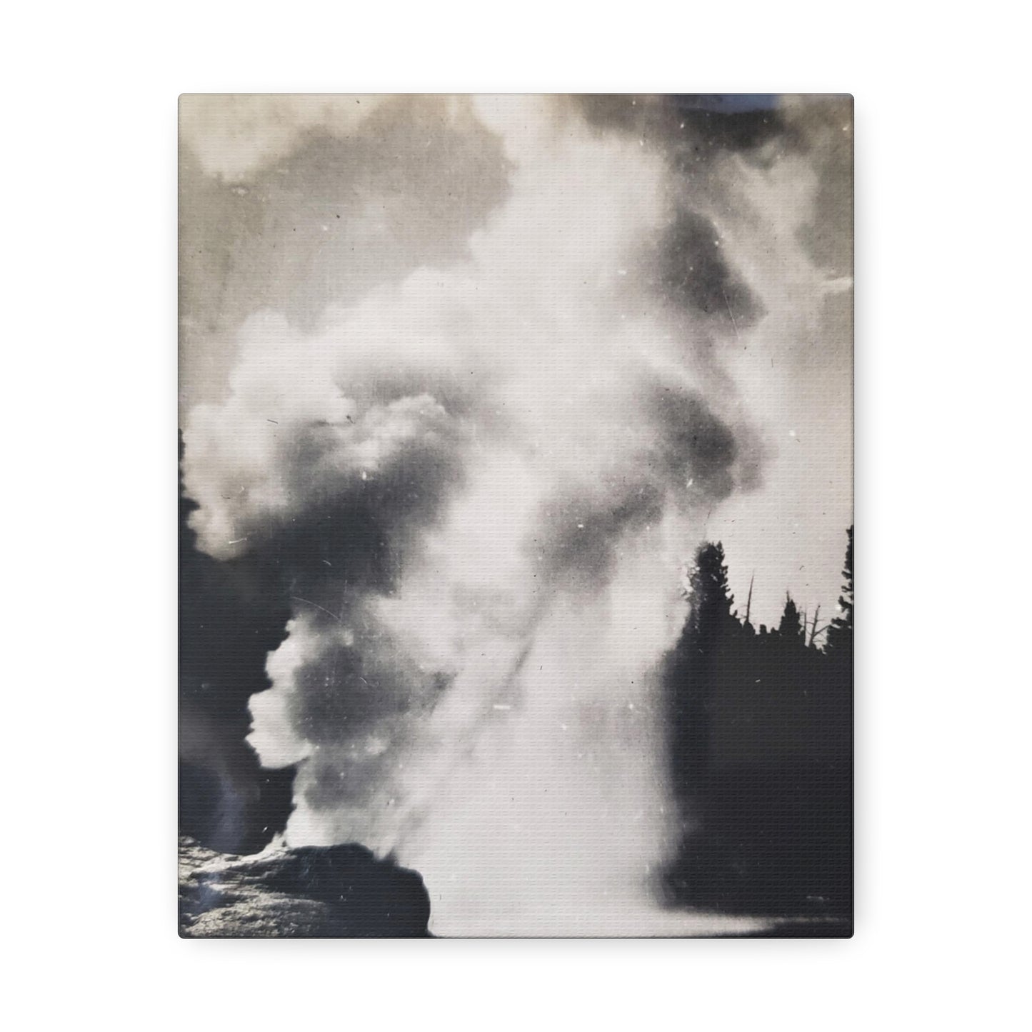 Riverside Geyser Yellowstone Stretched Canvas