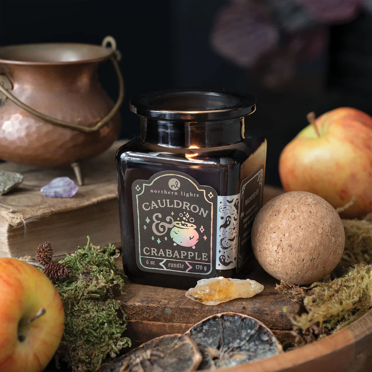 Cauldron & Crabapple Soy Candle - - Fall & Halloween