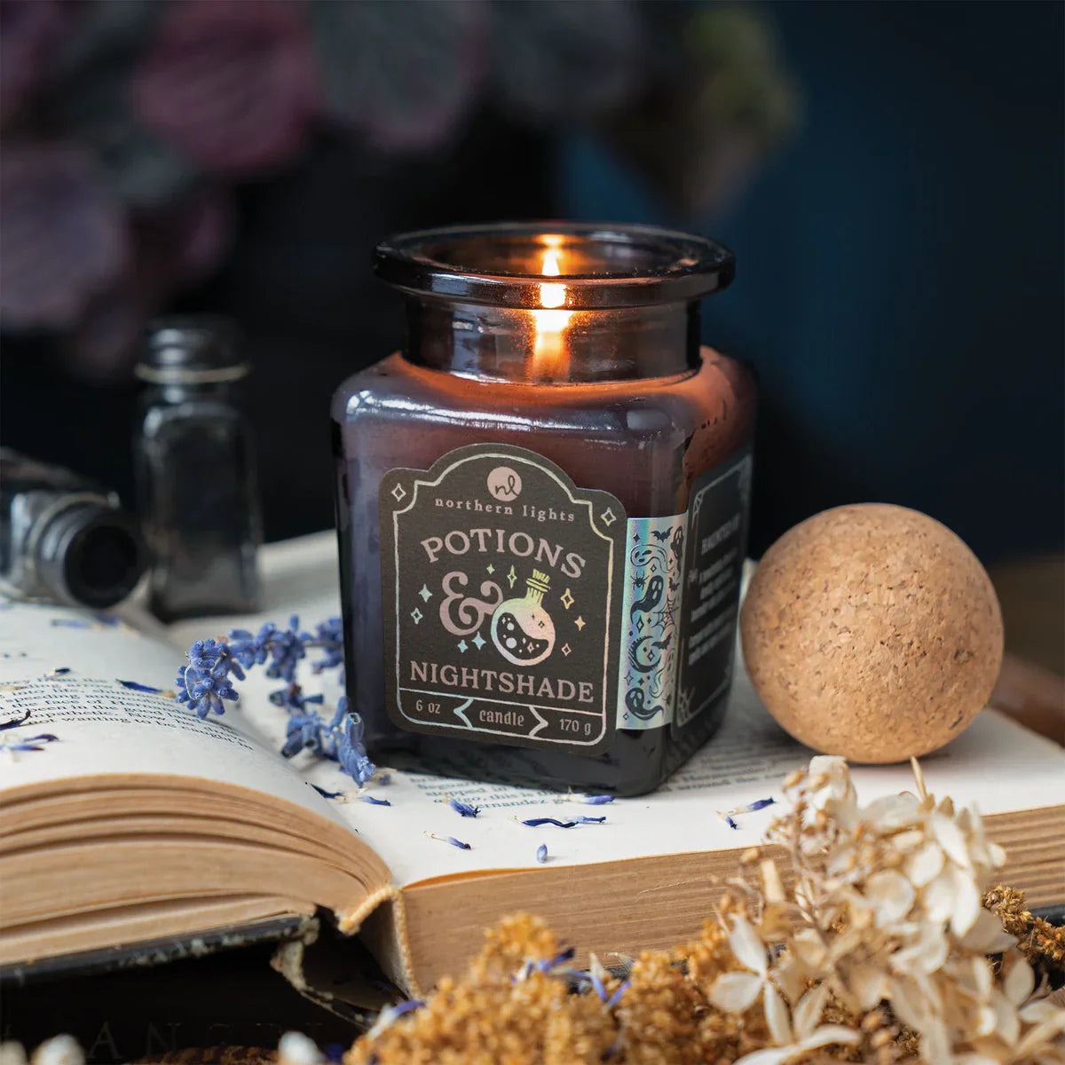 Potions & Nightshade Soy Candle - - Fall & Halloween