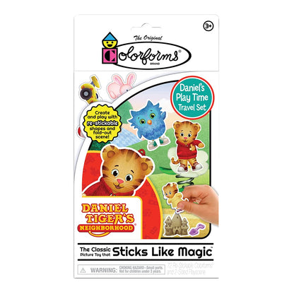 Daniel Tiger Colorforms Travel Kit – Reusable Stickers & Scenes - n a - toy