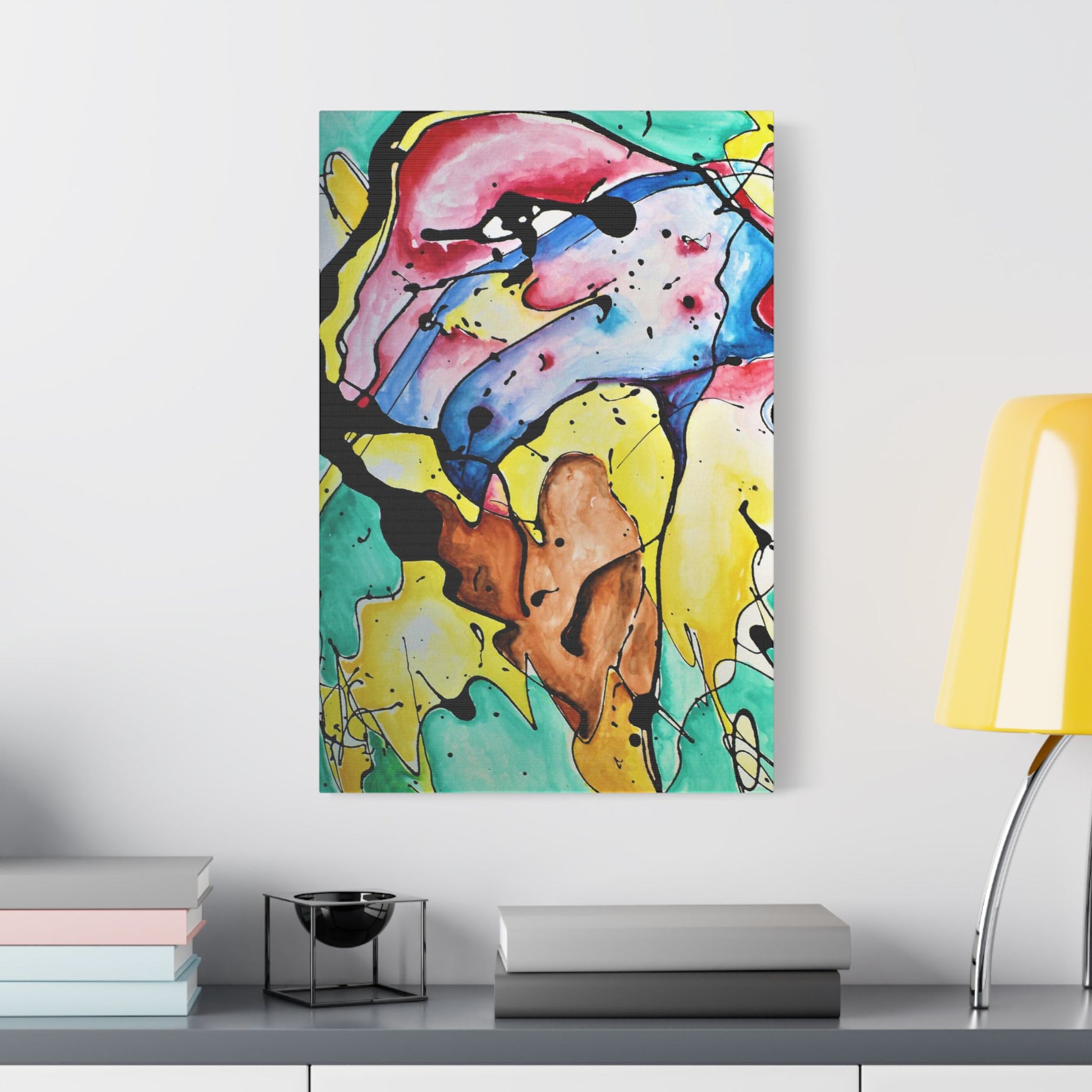 3rd Eye Sundae Satin Canvas Stretched - Kia Day Design