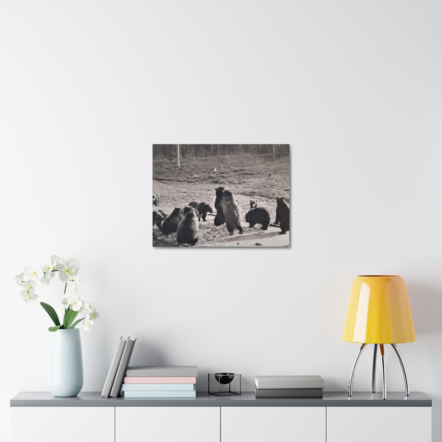 Yellowstone Grizzly Bears Stretched Canvas