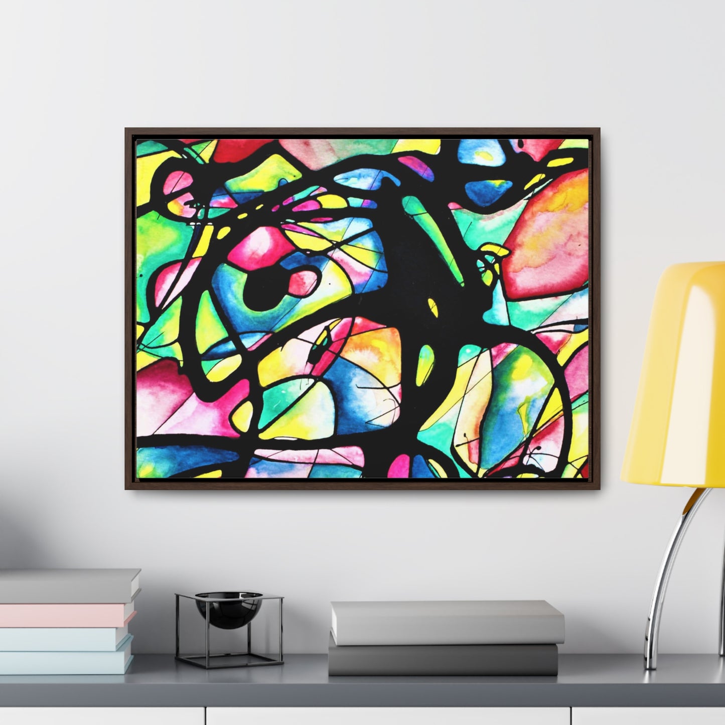 Peacock Gallery Canvas Wraps, Horizontal Frame