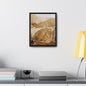 Back View Morris Dam Spillway Gallery Canvas Wraps Vertical Frame 11″ x 14″ 1.25" Black