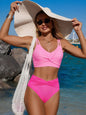 Twist Front High Waisted Swim Set- Shopimist- {{Product type}}
