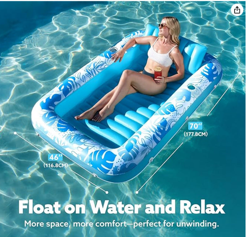Inflatable Pool Floating Bed - - pool float