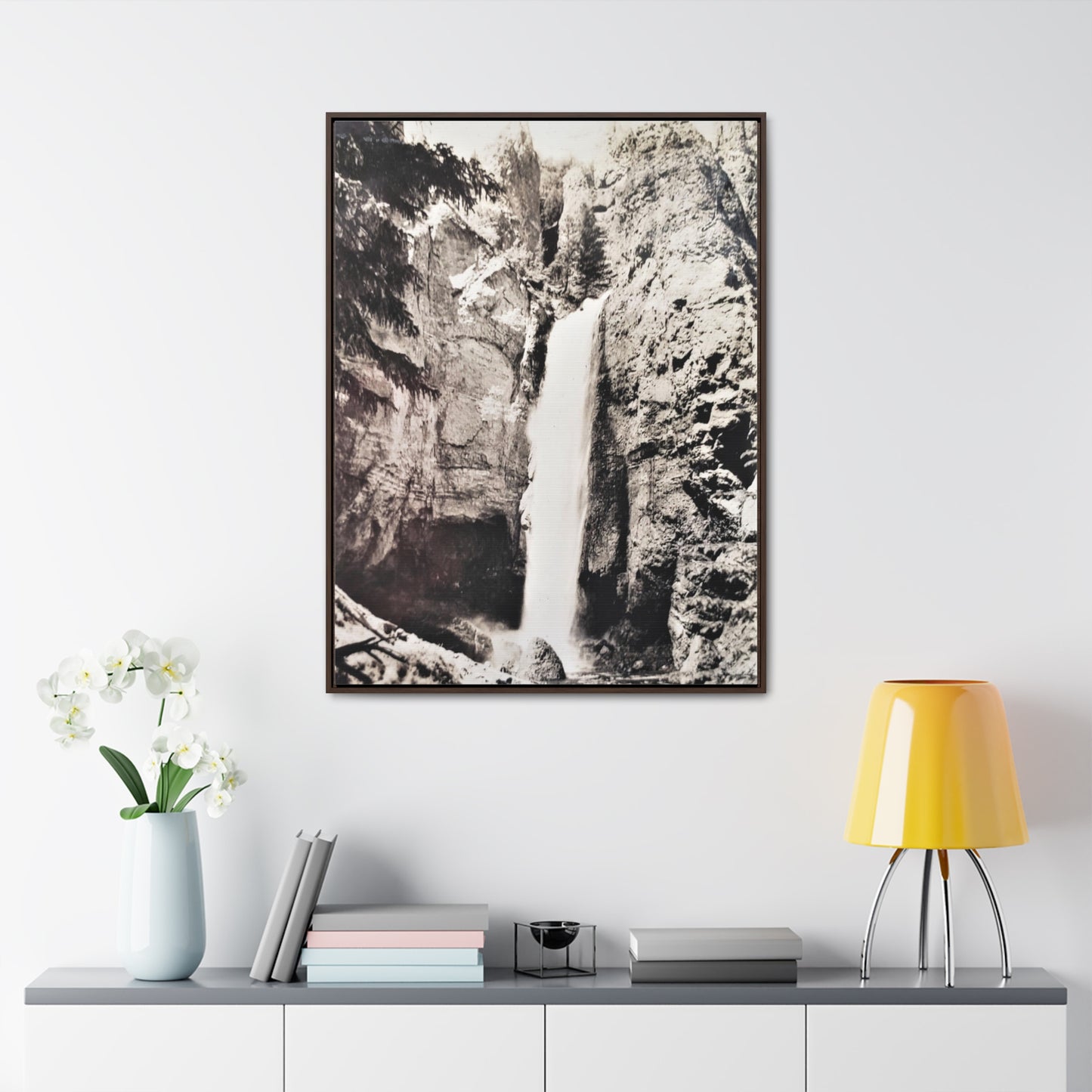 Tower Falls Yellowstone Gallery Canvas Wraps, Vertical Frame