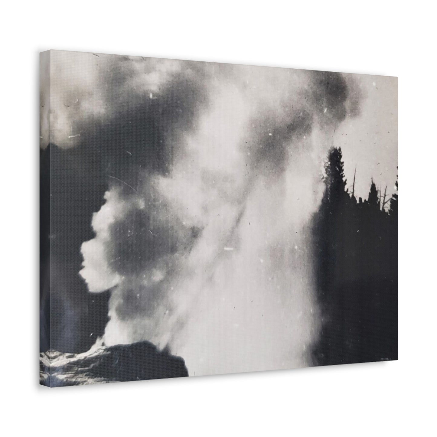 Riverside Geyser Yellowstone Stretched Canvas