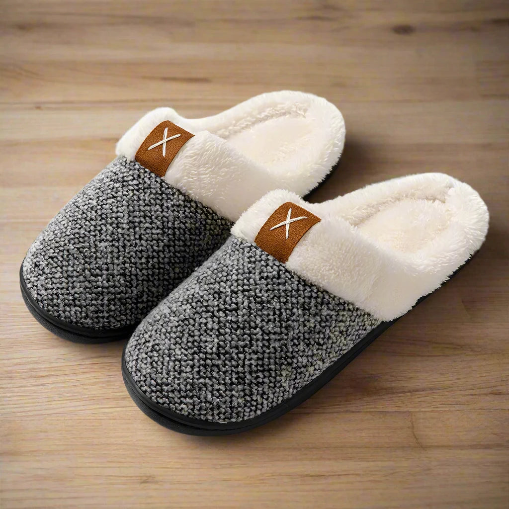 Home Slipper Plush Slides Indoor Slipper With Memory Foam