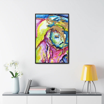 Mothers Face Gallery Canvas Wraps, Vertical Frame