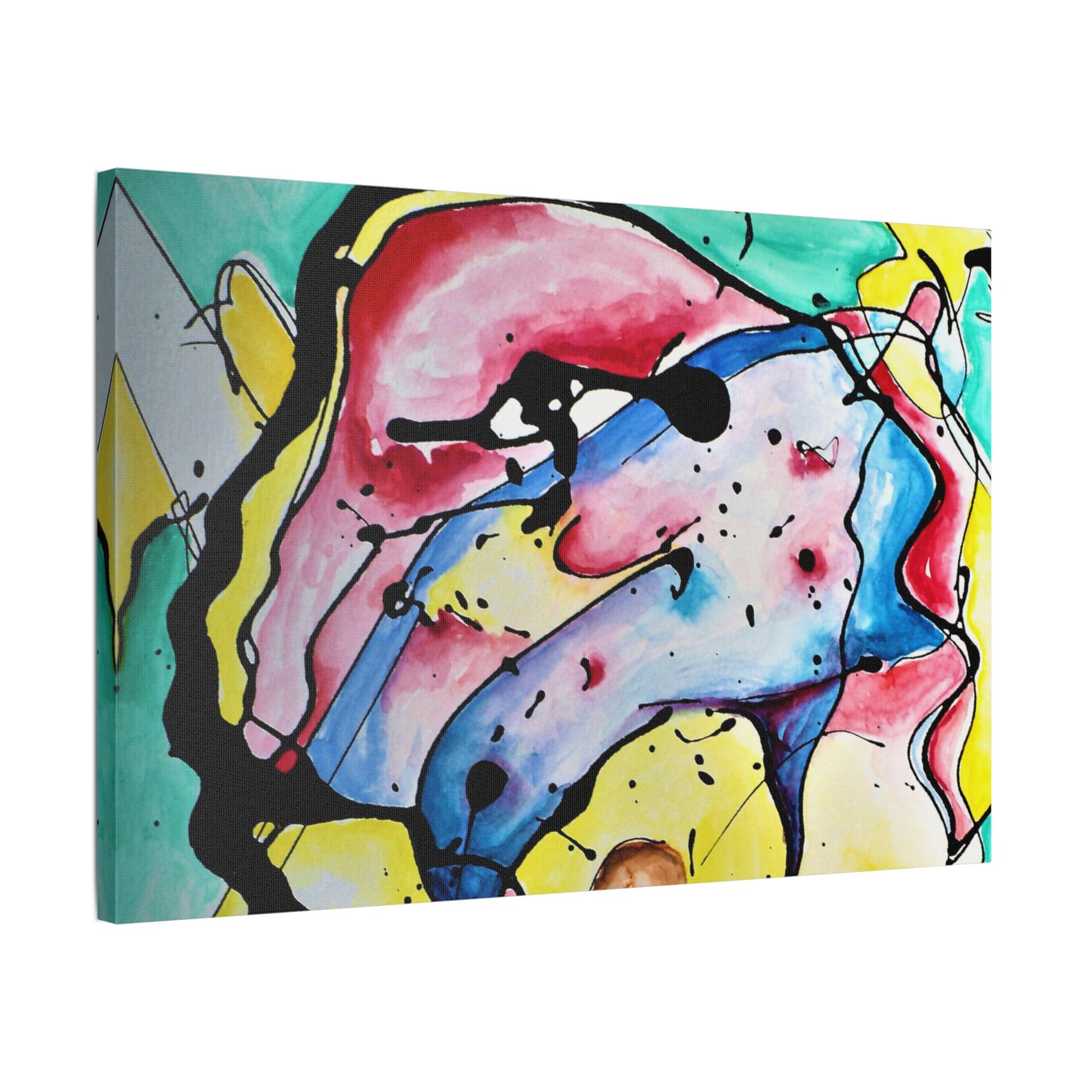 3rd Eye Sundae Satin Canvas Stretched - Kia Day Design