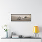 Army Pursuit Plane Ames Airport 1939 Gallery Canvas Wraps, Horizontal Frame 36″ x 12″ Black 1.25"