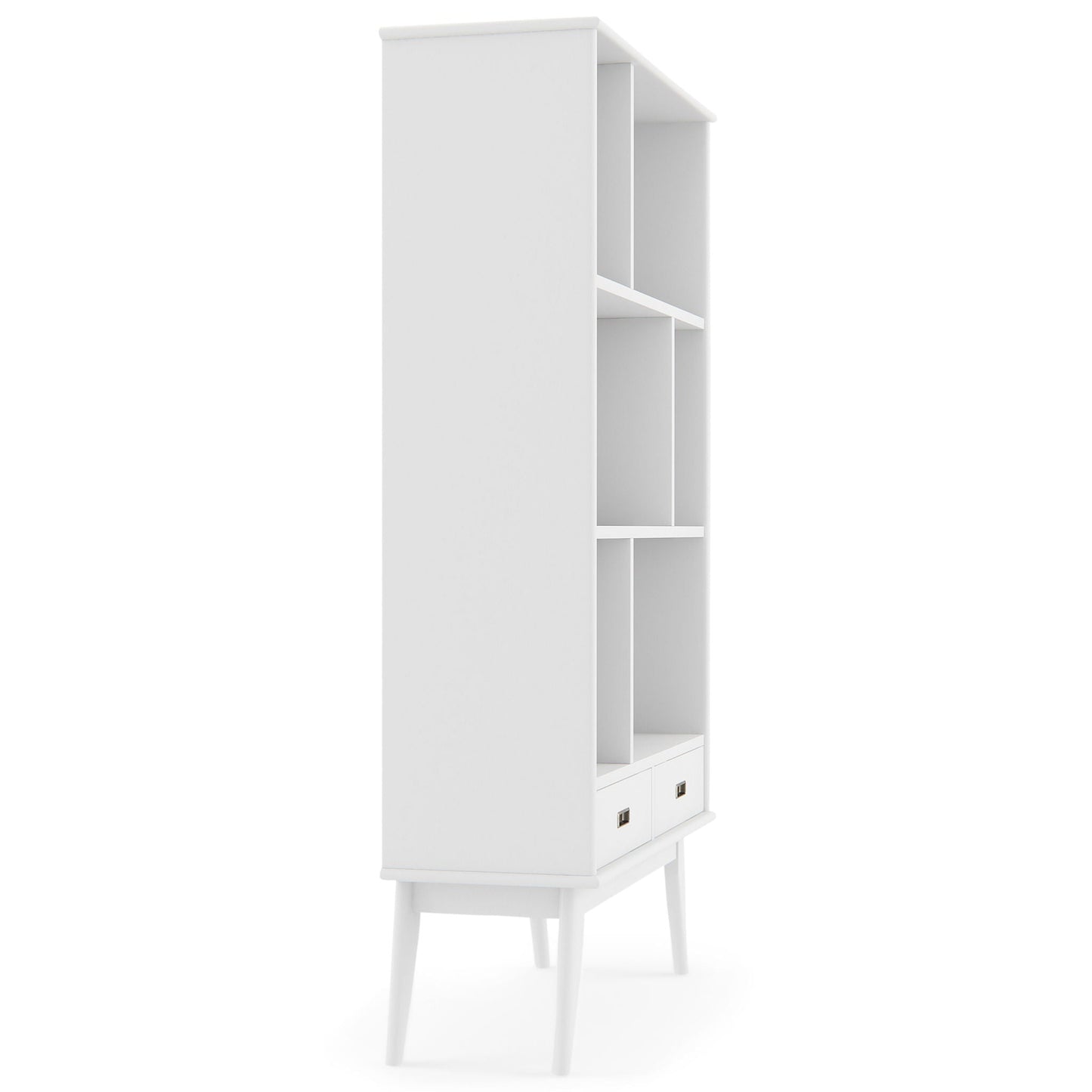 Draper - Mid Century Wide Bookcase And Storage Unit- Unique Piece Furniture- {{Product type}}
