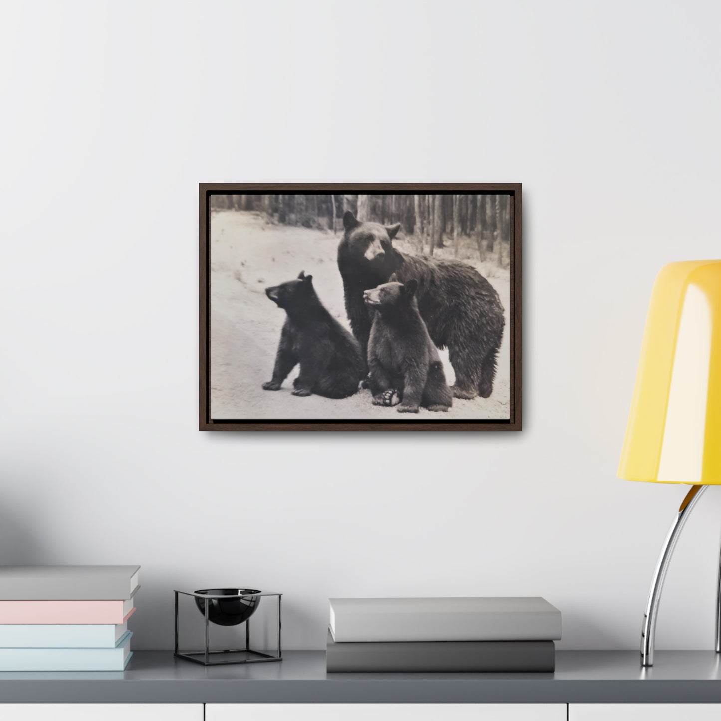 Yellowstone Black Bears Gallery Canvas Wraps, Horizontal Frame