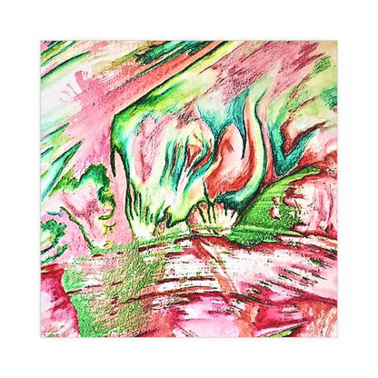 Pink Forest Silk Posters 24″ x 24″ Semi Glossy