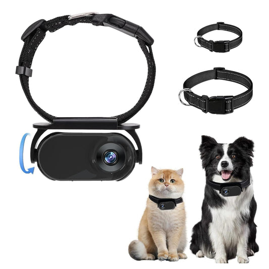 Jiawu Cat Collar Camera HD 1080P Pet Camera Collar - - gps collar