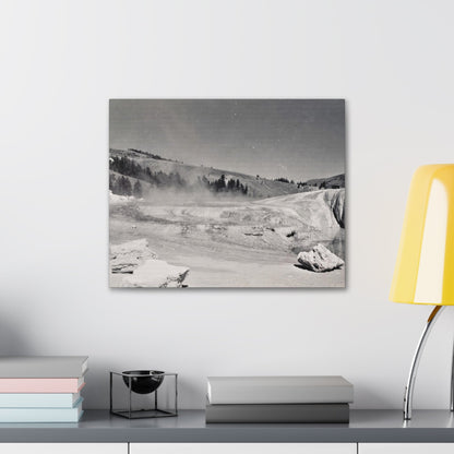 Mammoth Hot Springs Canvas Gallery Wraps 20″ x 16″ 1.25"
