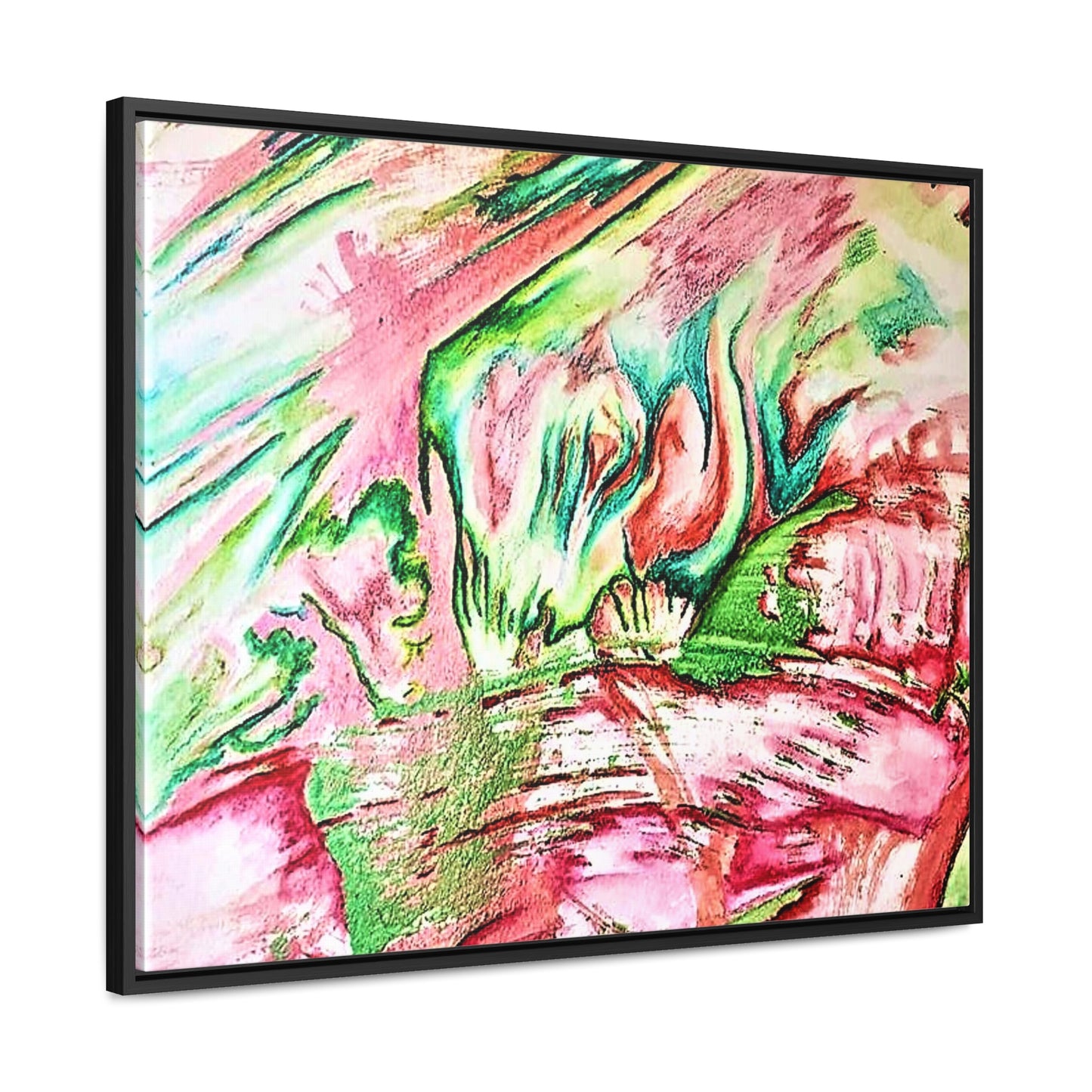 Pink Forest Gallery Canvas Wraps, Horizontal Frame