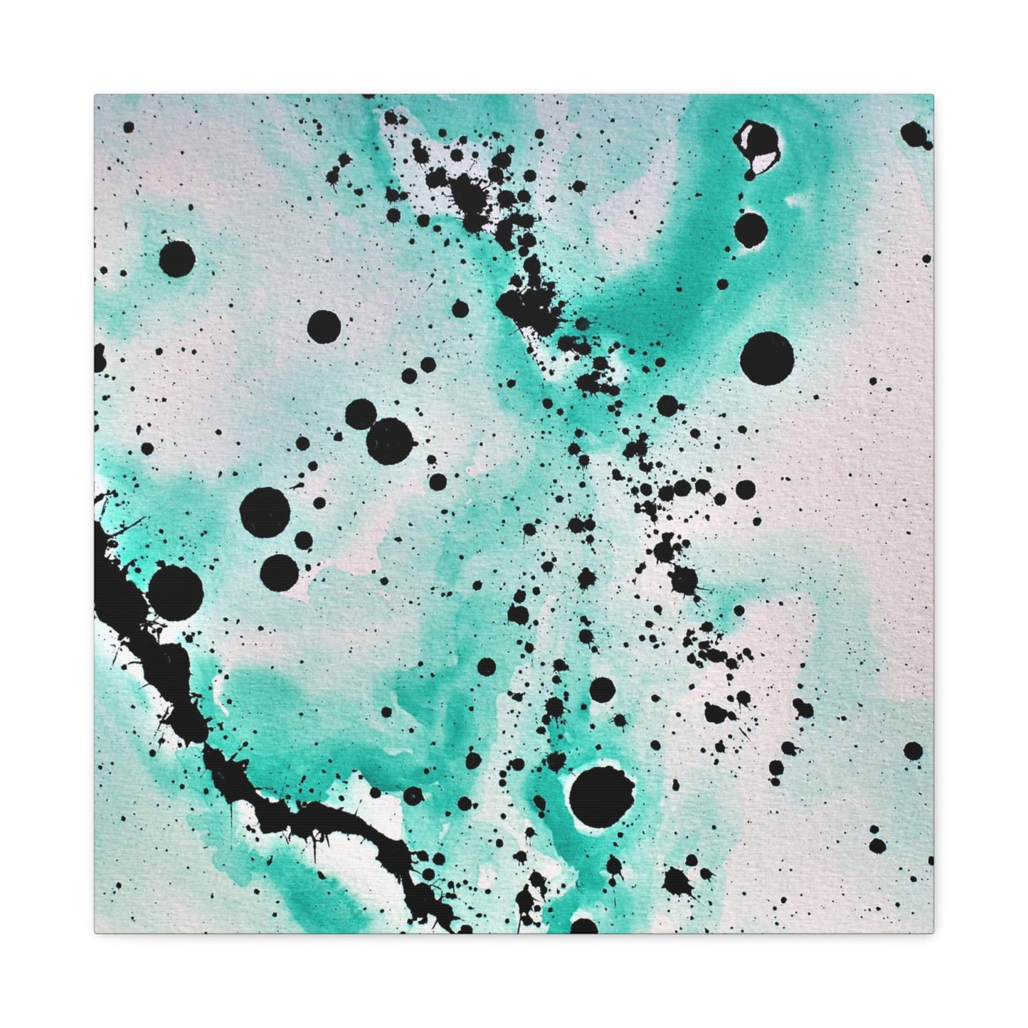 Teal Burst Canvas Gallery Wraps